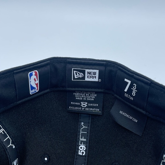 Miami Heat NBA New Era Cap Size 7 3/8 NWT Black - Picture 6 of 9